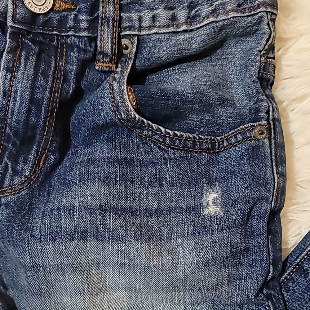GAP, Kids,Boy's, Denim Jeans, Size 12, Frayed, Patches,slim straight fit - Picture 5 of 10